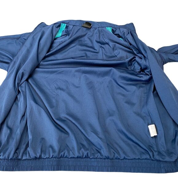 Oakley Ventilation Track Jacket Mens M Blue Regular Fit Lined Full Zip - Picture 15 of 16